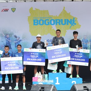 Race photo from BOGORUN 2026