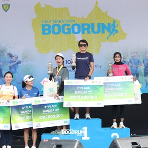 Race photo from BOGORUN 2026