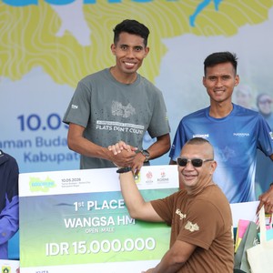 Race photo from BOGORUN 2026