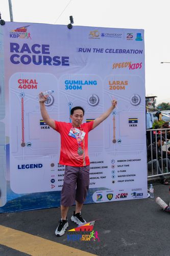 Race photo from CISANGKAN KBP CITY RUN 2025