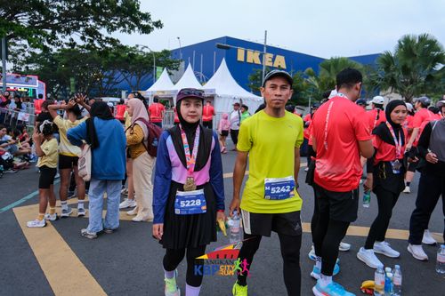 Race photo from CISANGKAN KBP CITY RUN 2025
