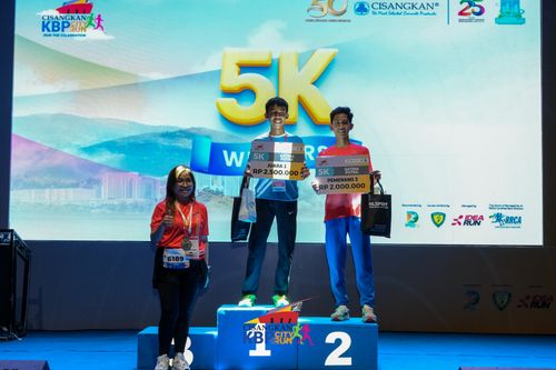 Race photo from CISANGKAN KBP CITY RUN 2025