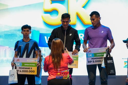 Race photo from CISANGKAN KBP CITY RUN 2025