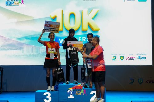 Race photo from CISANGKAN KBP CITY RUN 2025