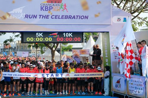 Race photo from CISANGKAN KBP CITY RUN 2025