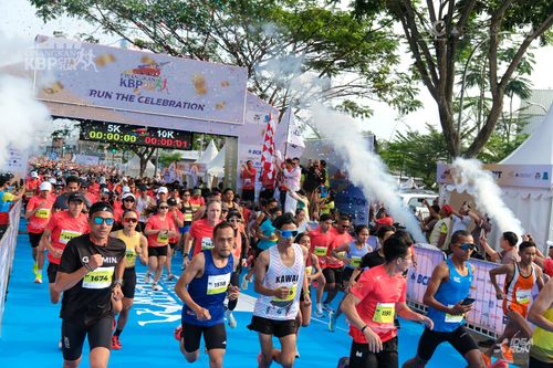 Race photo from CISANGKAN KBP CITY RUN 2025