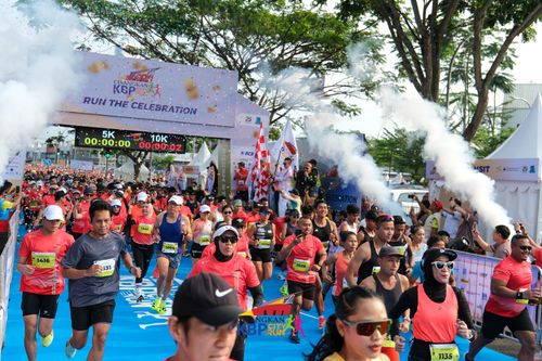 Race photo from CISANGKAN KBP CITY RUN 2025
