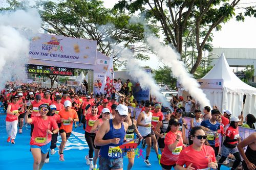 Race photo from CISANGKAN KBP CITY RUN 2025