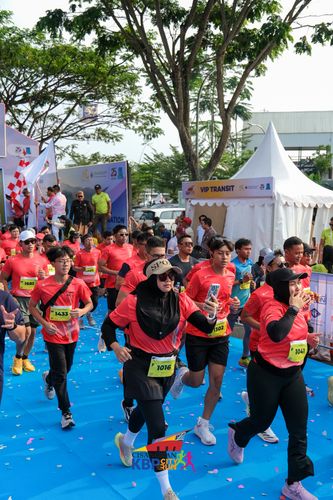 Race photo from CISANGKAN KBP CITY RUN 2025
