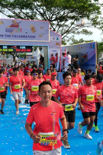 Race photo from CISANGKAN KBP CITY RUN 2025