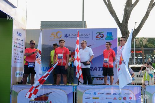 Race photo from CISANGKAN KBP CITY RUN 2025