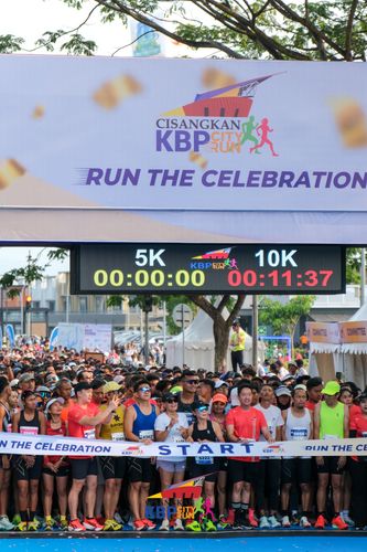 Race photo from CISANGKAN KBP CITY RUN 2025