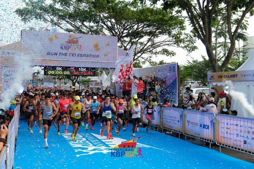 Race photo from CISANGKAN KBP CITY RUN 2025