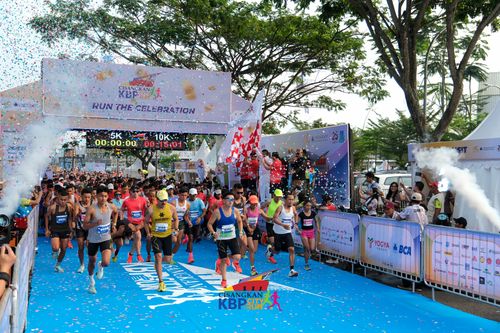 Race photo from CISANGKAN KBP CITY RUN 2025