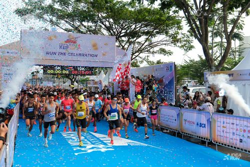 Race photo from CISANGKAN KBP CITY RUN 2025