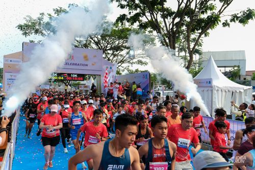 Race photo from CISANGKAN KBP CITY RUN 2025
