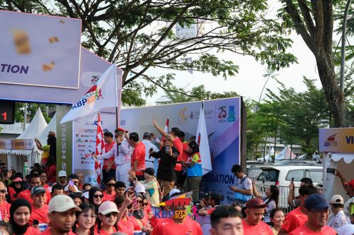 Race photo from CISANGKAN KBP CITY RUN 2025