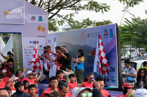 Race photo from CISANGKAN KBP CITY RUN 2025