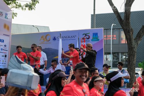 Race photo from CISANGKAN KBP CITY RUN 2025