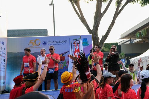 Race photo from CISANGKAN KBP CITY RUN 2025