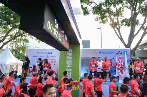 Race photo from CISANGKAN KBP CITY RUN 2025