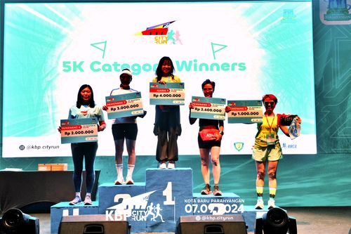Race photo from KBP City Run 2024