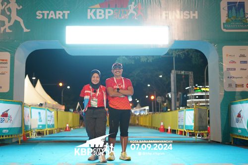 Race photo from KBP City Run 2024