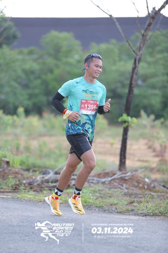 Race photo from Arutmin Borneo Run 2024