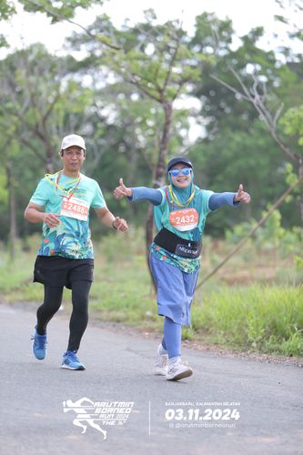 Race photo from Arutmin Borneo Run 2024