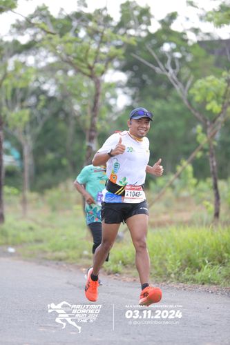 Race photo from Arutmin Borneo Run 2024