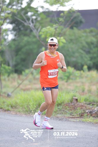 Race photo from Arutmin Borneo Run 2024