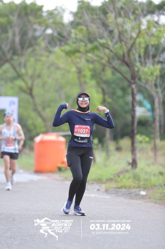 Race photo from Arutmin Borneo Run 2024