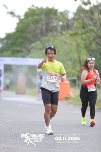 Race photo from Arutmin Borneo Run 2024