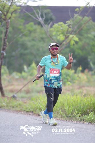 Race photo from Arutmin Borneo Run 2024