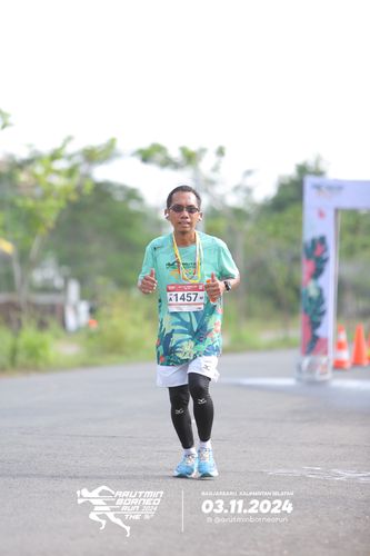 Race photo from Arutmin Borneo Run 2024