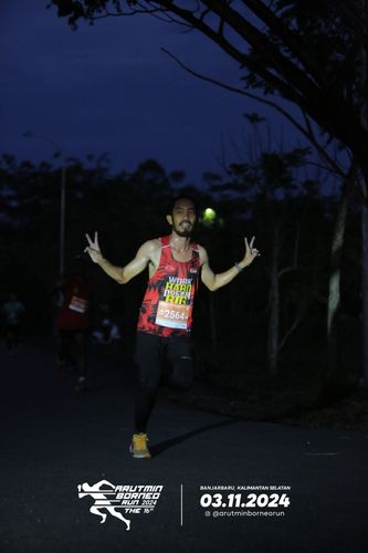 Race photo from Arutmin Borneo Run 2024