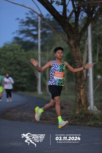 Race photo from Arutmin Borneo Run 2024