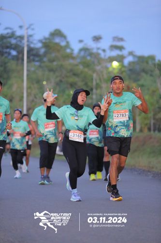 Race photo from Arutmin Borneo Run 2024