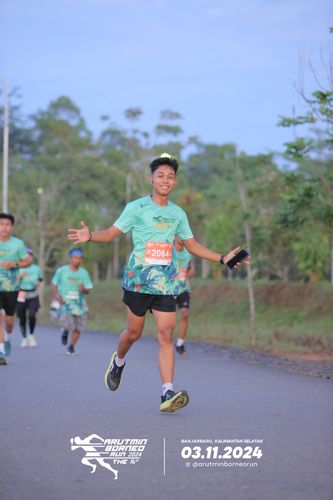 Race photo from Arutmin Borneo Run 2024