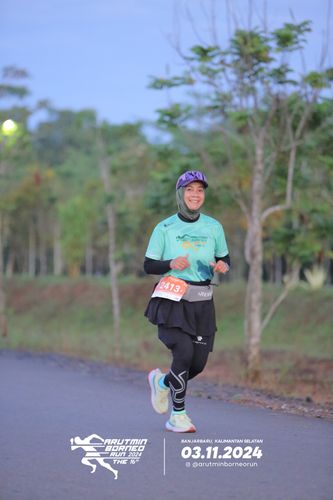 Race photo from Arutmin Borneo Run 2024