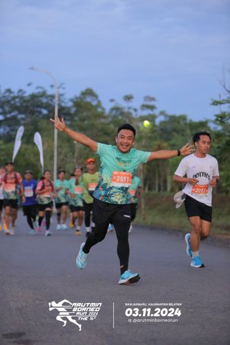 Race photo from Arutmin Borneo Run 2024