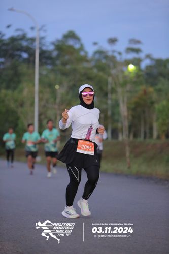 Race photo from Arutmin Borneo Run 2024