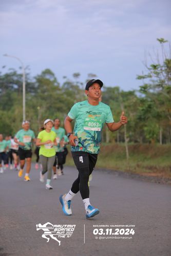 Race photo from Arutmin Borneo Run 2024