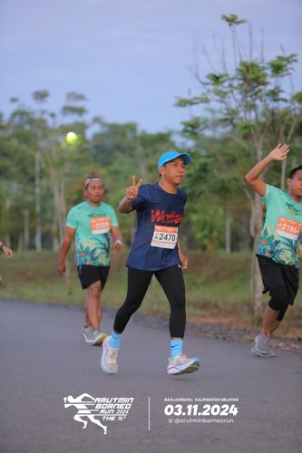 Race photo from Arutmin Borneo Run 2024