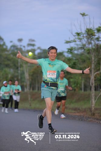 Race photo from Arutmin Borneo Run 2024