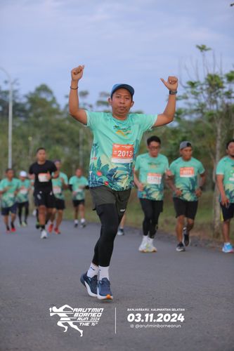 Race photo from Arutmin Borneo Run 2024