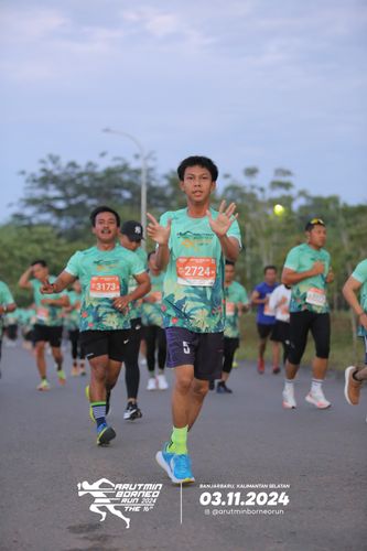 Race photo from Arutmin Borneo Run 2024