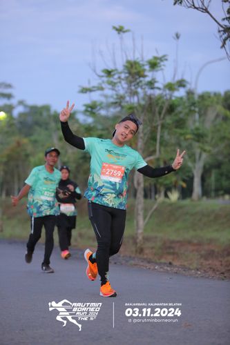 Race photo from Arutmin Borneo Run 2024