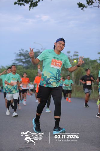 Race photo from Arutmin Borneo Run 2024