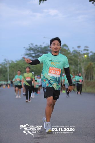 Race photo from Arutmin Borneo Run 2024